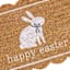 Scalloped Happy Easter Bunny Coir Mat, 18x30