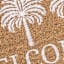 Welcome Palm Trees Coir Mat, 18x30