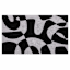 Black & White Abstract Coir Mat, 18x30