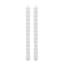 2-Pack White Bubble Taper Candles, 10"