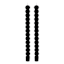 2-Pack Black Bubble Taper Candles, 10"