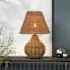 Honeybloom Natural Weaving Rattan Medium Table Lamp with Shade, 24"