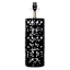 Black Ceramic Cutout Medium Table Lamp Base, 19"