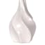 Honeybloom White Ceramic Twist Large Table Lamp Base, 23"