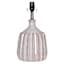 Honeybloom White Ribbed Ceramic Small Lamp Base, 16"