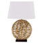 Water Hyacinth Natural Weaving Medium Table Lamp with Shade, 23"