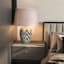 Found & Fable White & Blue Tile Chevron Large Table Lamp with Shade, 28"