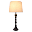Black Wood Finish Spindle Medium Table Lamp with Shade, 29"
