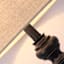 Black Wood Finish Spindle Medium Table Lamp with Shade, 29"