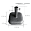 Black Umbrella Base with Cement Inside, 24lbs