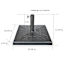 Brown Square Umbrella Base, 42lb