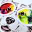 Corgi in Cosmic Glasses Canvas Wall Art, 12x16