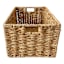 Vanilla Rectangle Wicker Storage Basket, Large