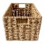 Vanilla Wicker Rectangle Storage Basket, Medium