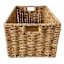 Vanilla Rectangle Wicker Storage Basket, Small