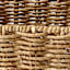 Vanilla Rectangle Wicker Storage Basket, Small