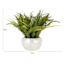 Fern in Pearlescent Pot, 14"