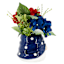 Sunny Club Patriotic Hydrangea in Gnome Pot, 10"