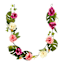 Pink Rose & Peony Garland, 72"