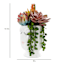 Succulent Mix in Face Vessel, 9.5"