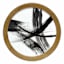Crosby St. Glass Framed Round Framed Abstract Wall Art, 18"
