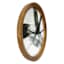 Crosby St. Glass Framed Round Framed Abstract Wall Art, 18"