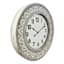 Carved Wooden Wall Clock, 24"