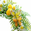 Wild Flower & Butterfly Wreath, 21"