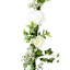 White Rose, Hyrdangea & Leaves Garland, 72"