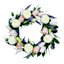 White & Pink Tulip Wreath, 24"