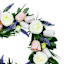White & Pink Tulip Wreath, 24"