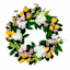 Yellow Tulip & White Peony Wreath, 24"
