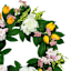 Yellow Tulip & White Peony Wreath, 24"