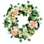 Green & Pink Hydrangea Wreath, 24"