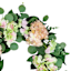 Green & Pink Hydrangea Wreath, 24"