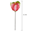 Green & Pink Anthurium Stem, 33.5"