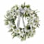 White Lily Wreath with Bow, 21"