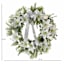 White Lily Wreath with Bow, 21"