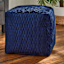 Ripple Pouf, Navy