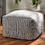 Bubble Dot Pouf, Dark Grey