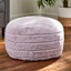 Channeled Pouf, Lavender