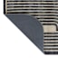 (B894) Back & Beige Oval Geometric Area Rug, 5x7