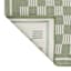 (E536) Honeybloom Green Checkerboard Area Rug, 5x7