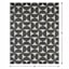 (E535) Crosby St. Black & White Geometric Outdoor Area Rug, 8x10