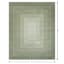 (B893) Green Ombre Flatweave Area Rug, 8x10