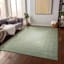(B893) Green Ombre Flatweave Area Rug, 8x10