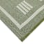 (E536) Honeybloom Green Checkerboard Runner, 2x7