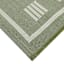 (E536) Honeybloom Green Checkerboard Area Rug, 8x10