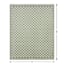 (E536) Honeybloom Green Checkerboard Area Rug, 8x10