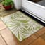 Green Fern Tapestry Outdoor Accent Rug, 27x45